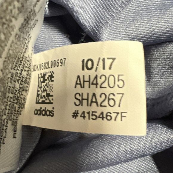 Adidas Running Shorts Womens Large 12/14 Gray with‎ Green Side Stripes Athletic - Picture 7 of 10